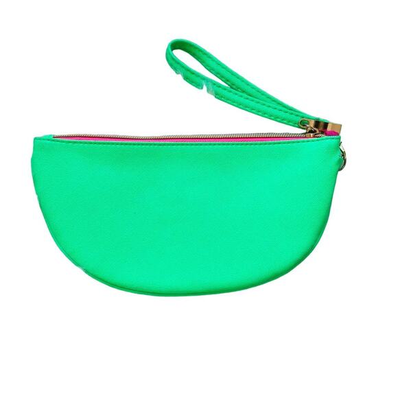 Watermelon Pink Green Glitter Wristlet Life is Sweet - Picture 2 of 3